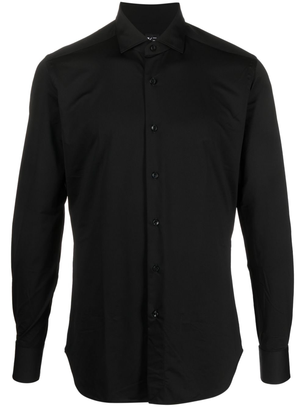 Xacus Button-down Long-sleeve Shirt In Black