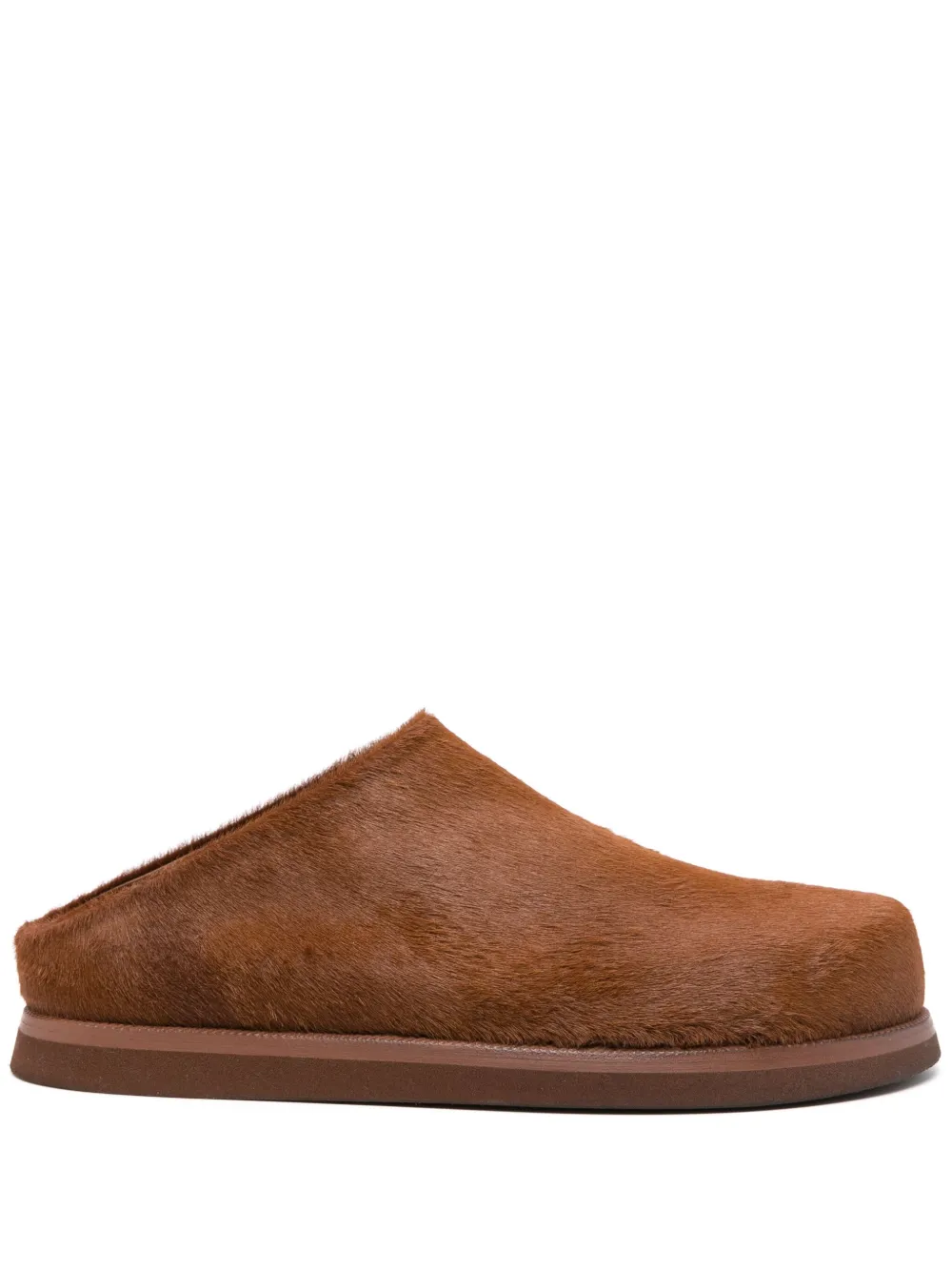 Shop Marsèll Accom Suede Slippers In Brown