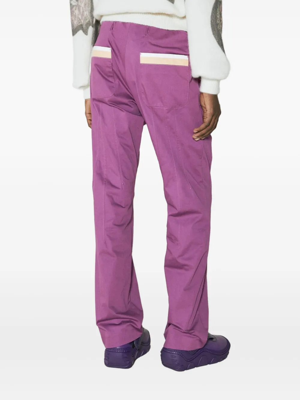 Kiko Kostadinov Diotima Mid-rise Pants In Purple