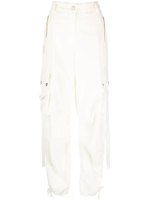 MSGM cotton velvet cargo trousers