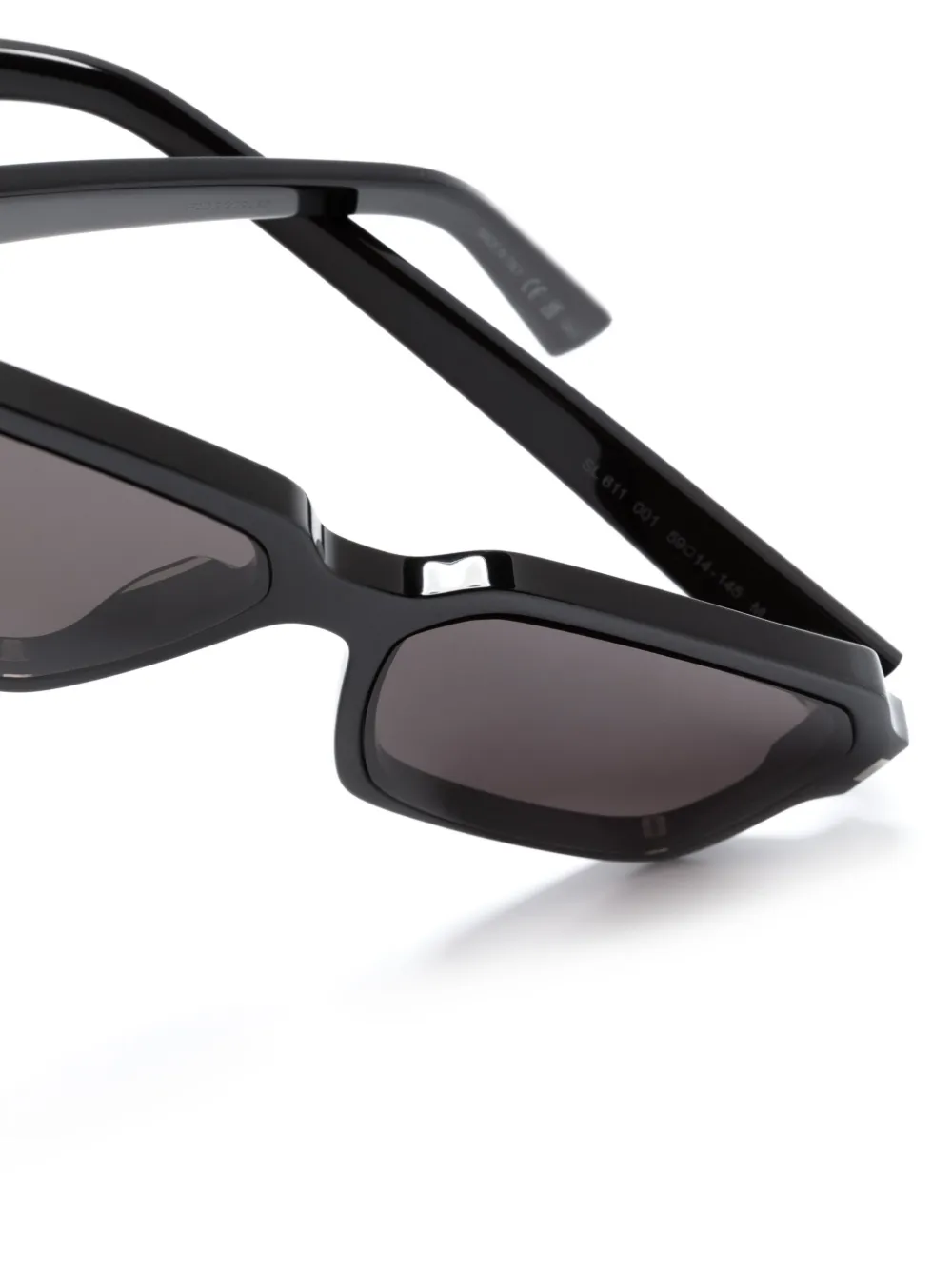 Saint Laurent Eyewear Occhiali da sole squadrati con logo inciso | Occhiali da sole | Image 3