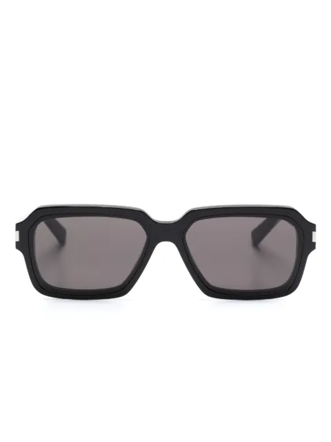 Saint Laurent Eyewear lentes del sol con armazón cuadrada y logo grabado