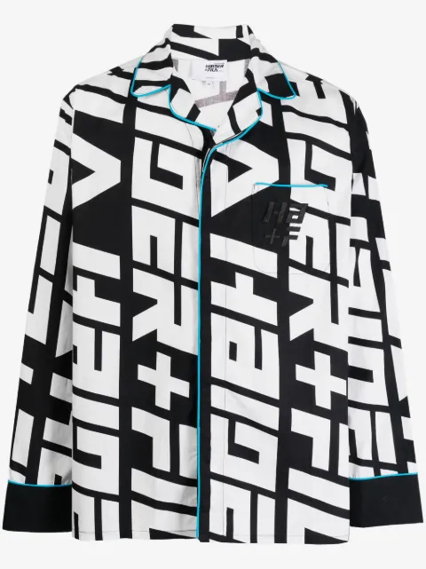 Haider Ackermann camisa con monograma estampado
