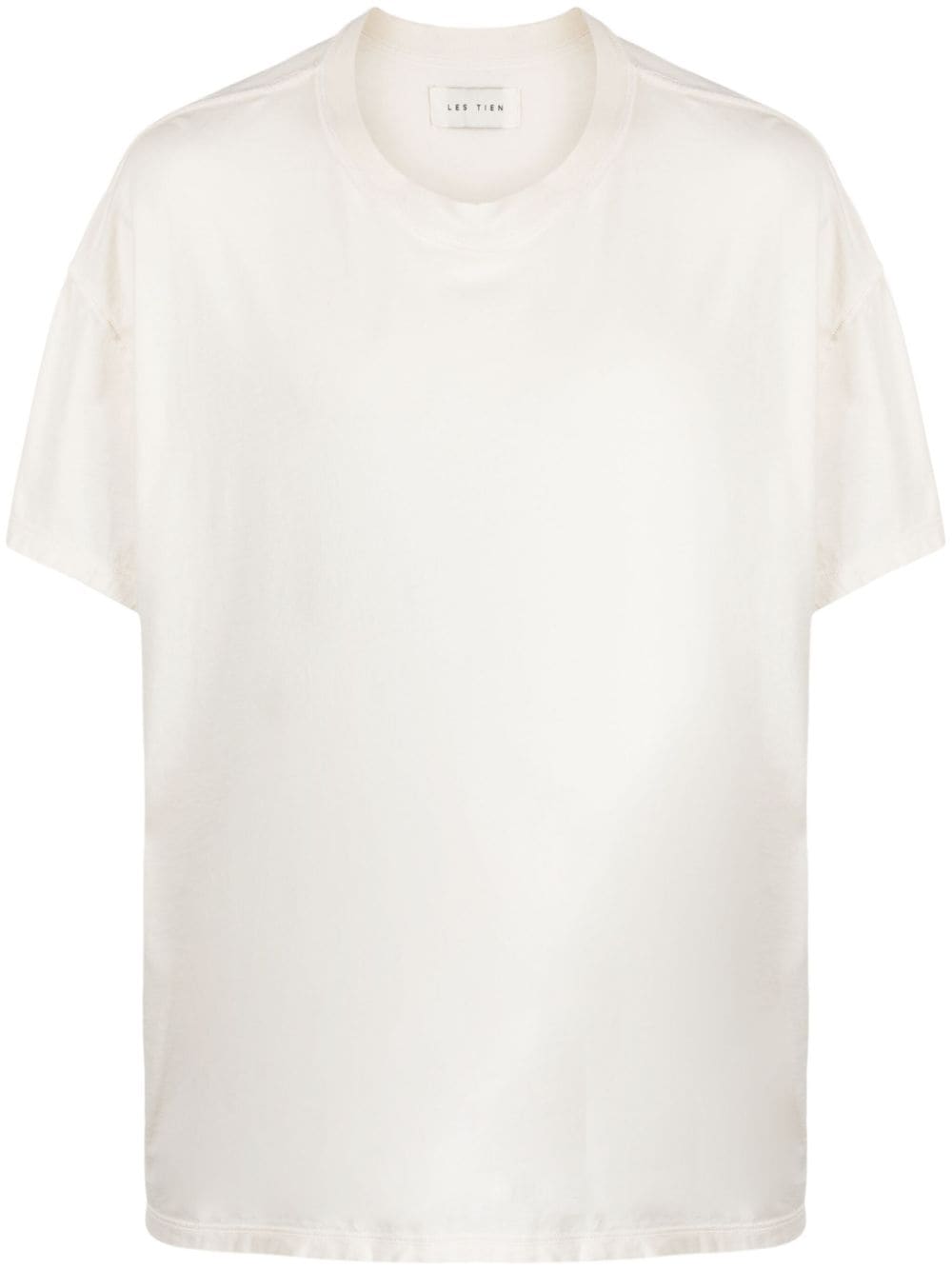 Les Tien Crew-neck Cotton T-shirt In Neutrals