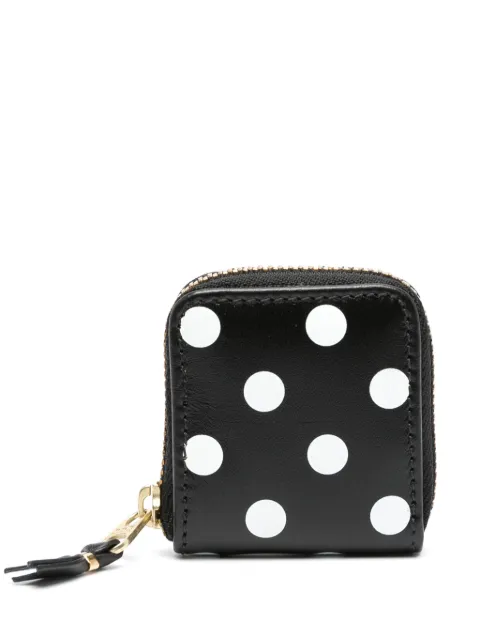 Comme Des Garçons Wallet bold-dot pattern leather wallet