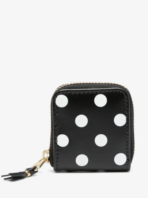 Comme Des Garçons Wallet portefeuille en cuir à pois