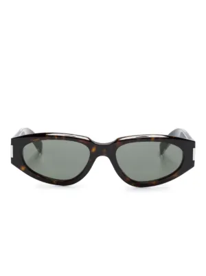 Saint Laurent Eyewear トータスシェル サングラス | ブラック