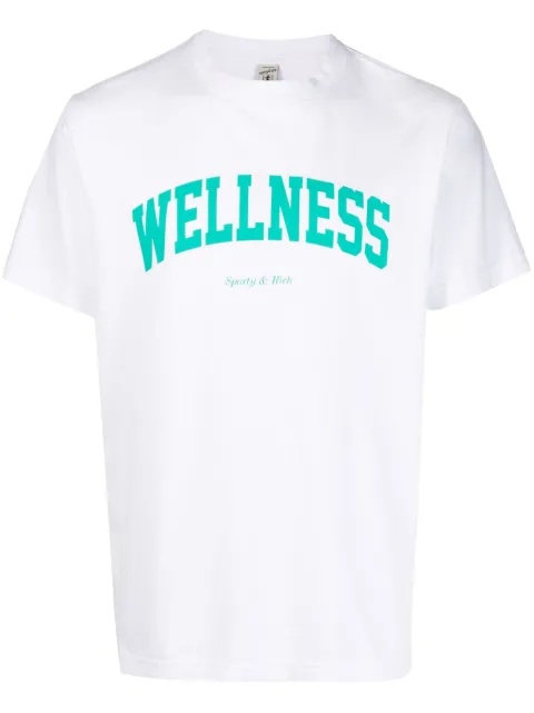 Sporty & Rich Ivy slogan-print cotton T-shirt