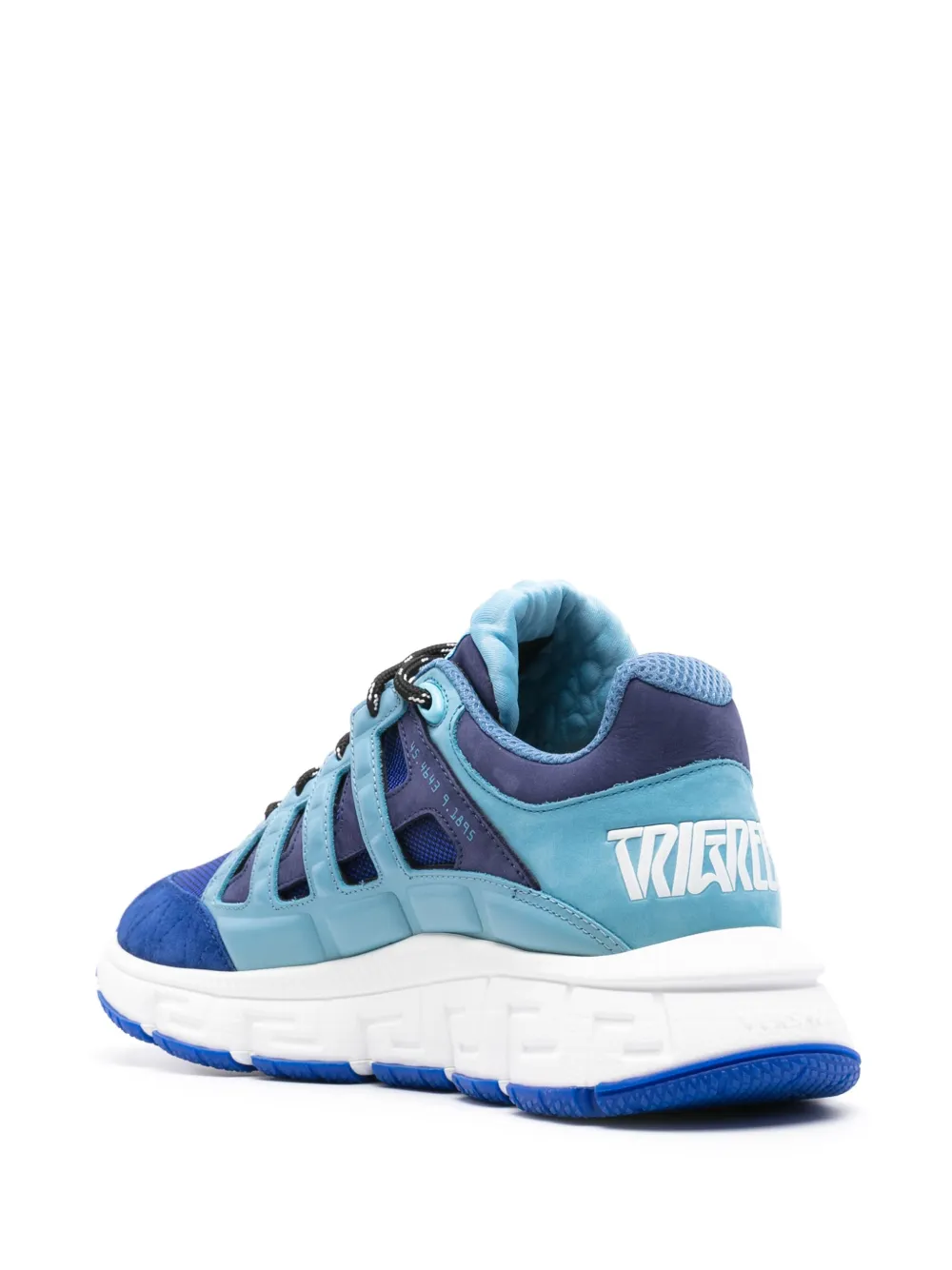Versace Trigreca leren sneakers Blauw