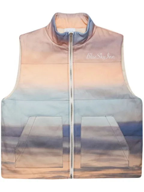 BLUE SKY INN Sunrise Clouds padded gilet