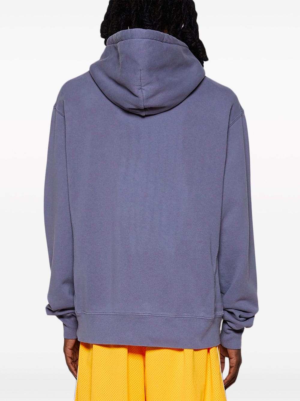 Shop Gallery Dept. Property-print Cotton Hoodie In Blue