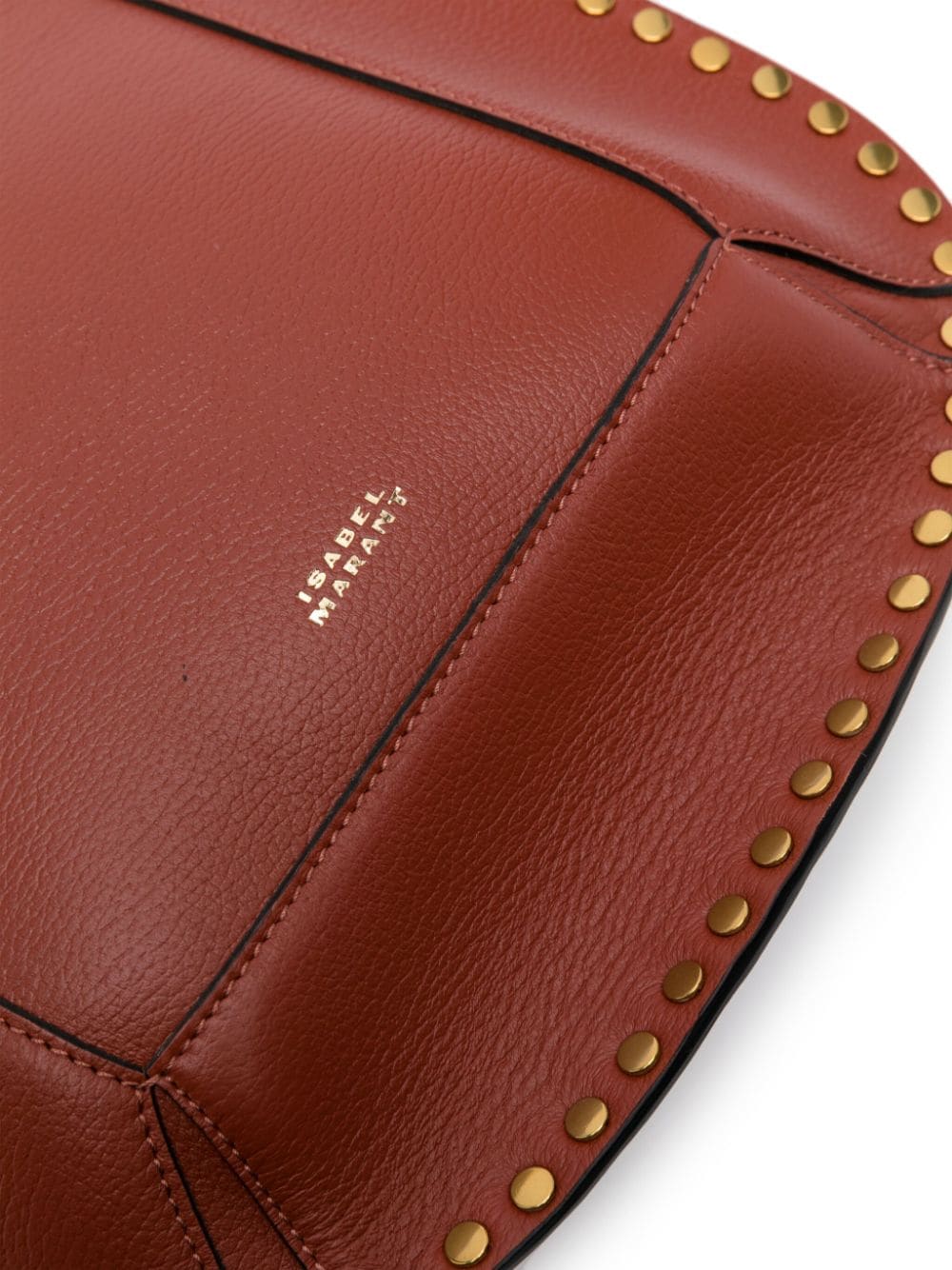 Shop Isabel Marant Oskan Leather Shoulder Bag In Red