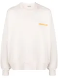 A Paper Kid logo-print cotton sweatshirt - Neutrals