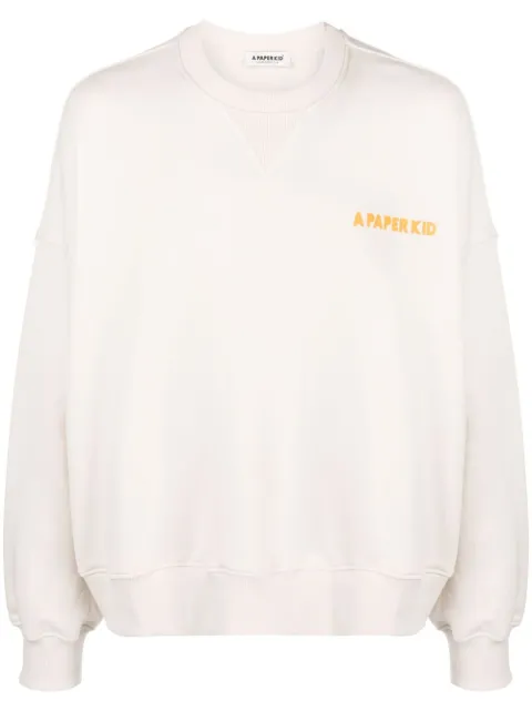A Paper Kid sudadera con logo estampado