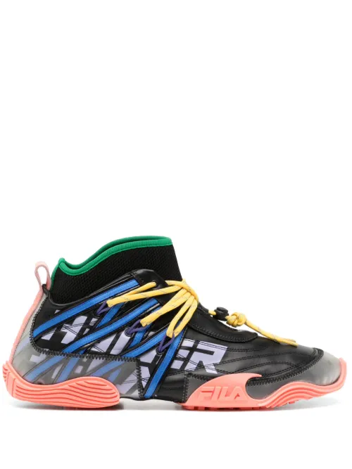 X FILA baskets Tori à empiècements - Haider Ackermann - Modalova