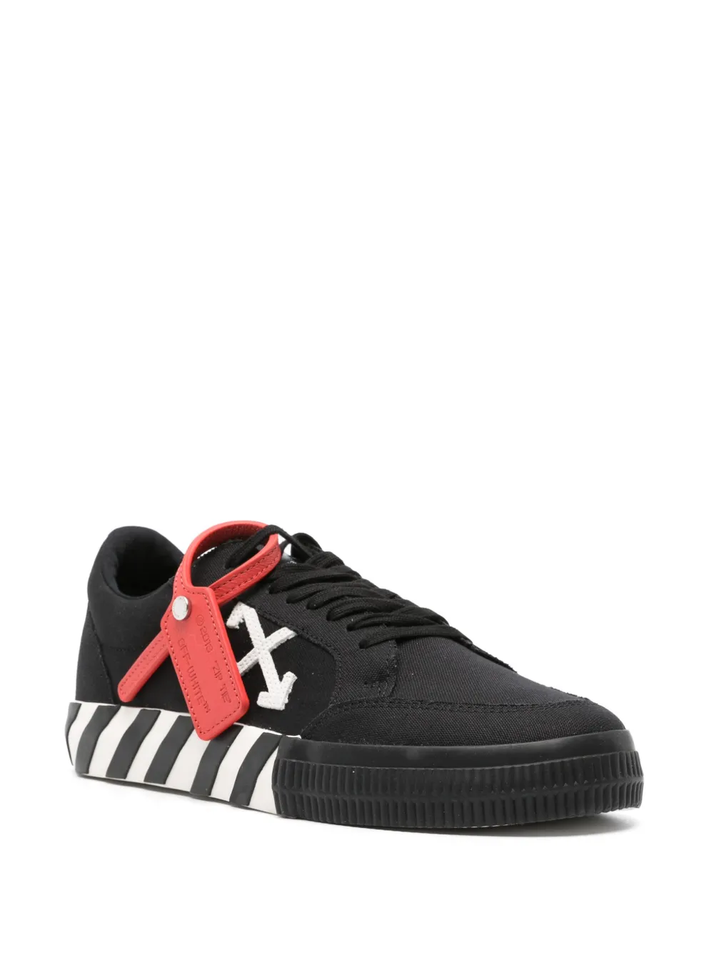 Off-White Low Vulcanized canvas sneakers - Zwart