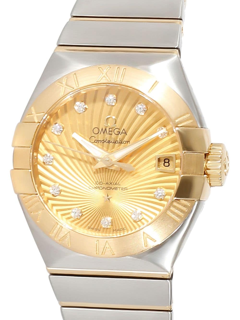 Pre-owned Omega 2010-2019s  Constellation 27mm In Gold