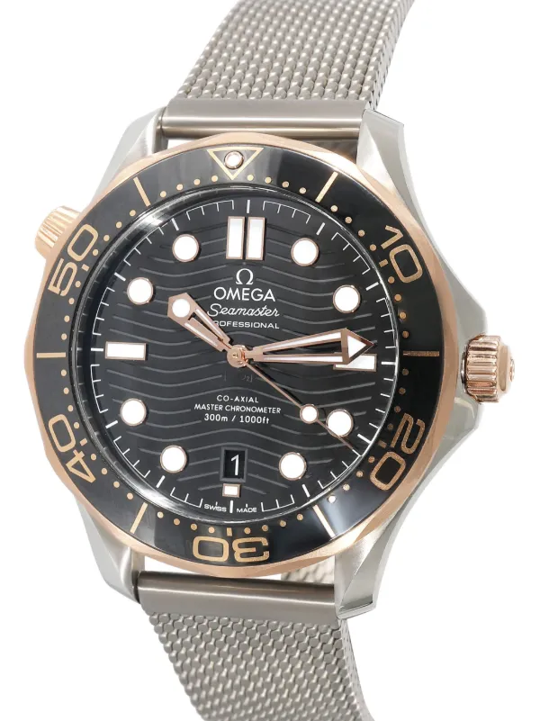 OMEGA 2022 pre-owned Seamaster Diver 42mm Black FARFETCH MY