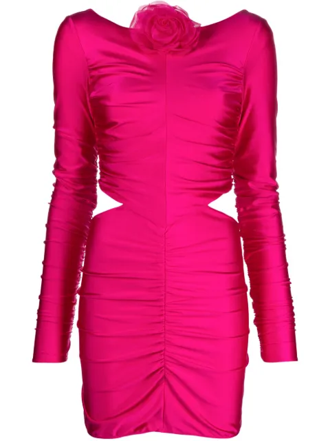 Giuseppe Di Morabito floral-appliqué cut-out minidress