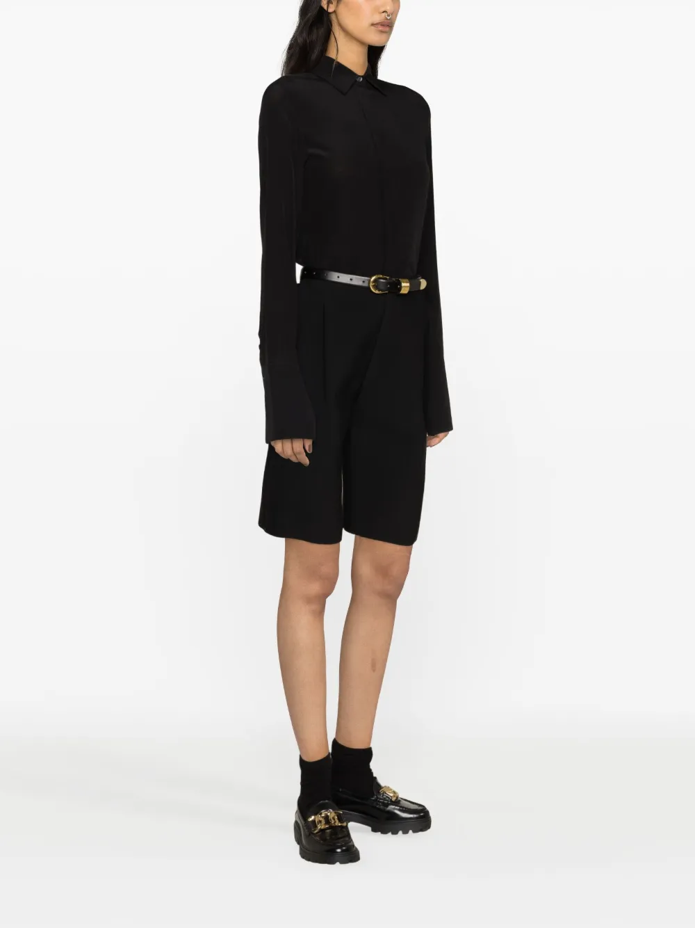 Sportmax Zijden blouse Zwart