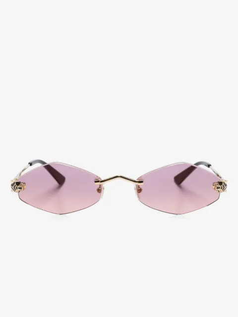 Cartier Eyewear panthère-embellishment sunglasses