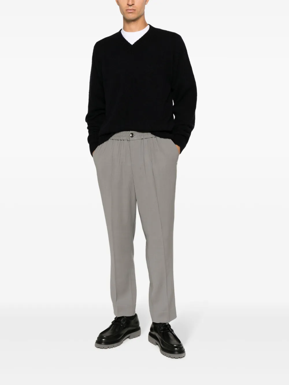Altea V-neck pullover jumper - Zwart