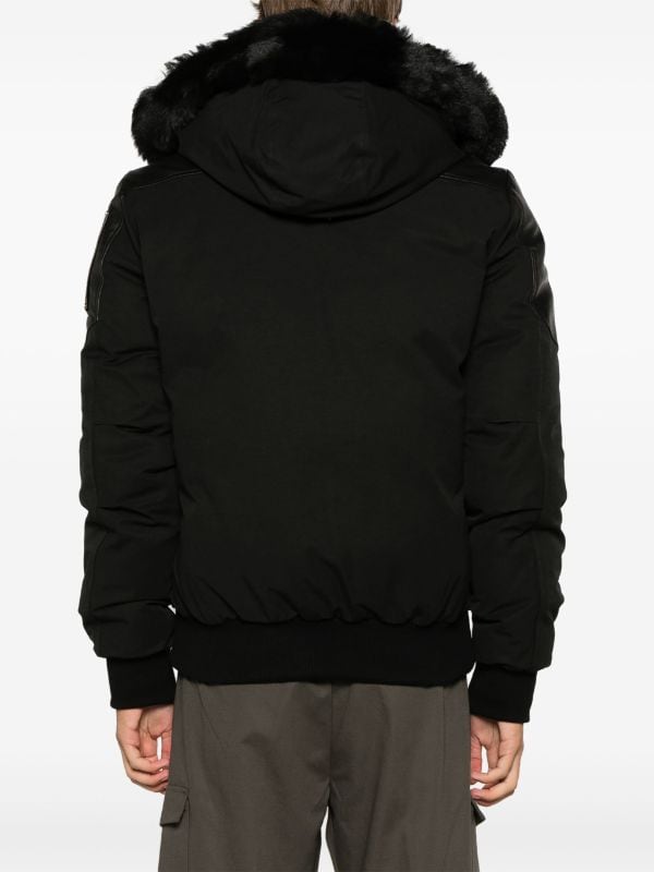 Superdry Workwear Hooded Bomber Jacket, Black