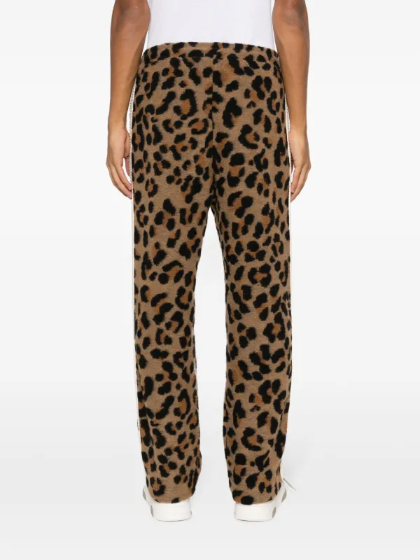 BARROW leopard print side stripe Track Pants Farfetch