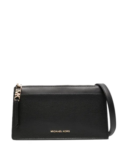 Michael Michael Kors logo-lettering leather crossbody bag