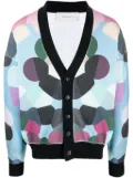Limitato graphic-print cotton cardigan - Black
