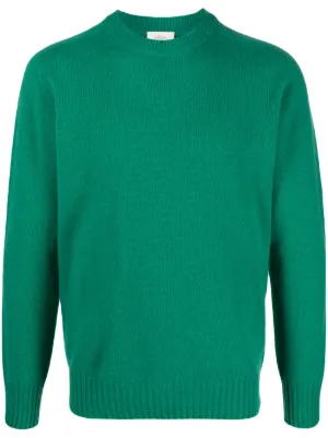 Fine knit crew hot sale neck jumper