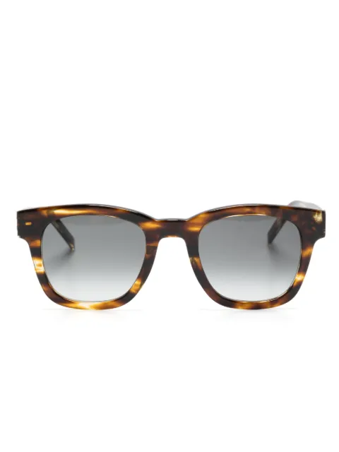 Saint Laurent Eyewear tortoiseshell-effect wayfarer-frame sunglasses 