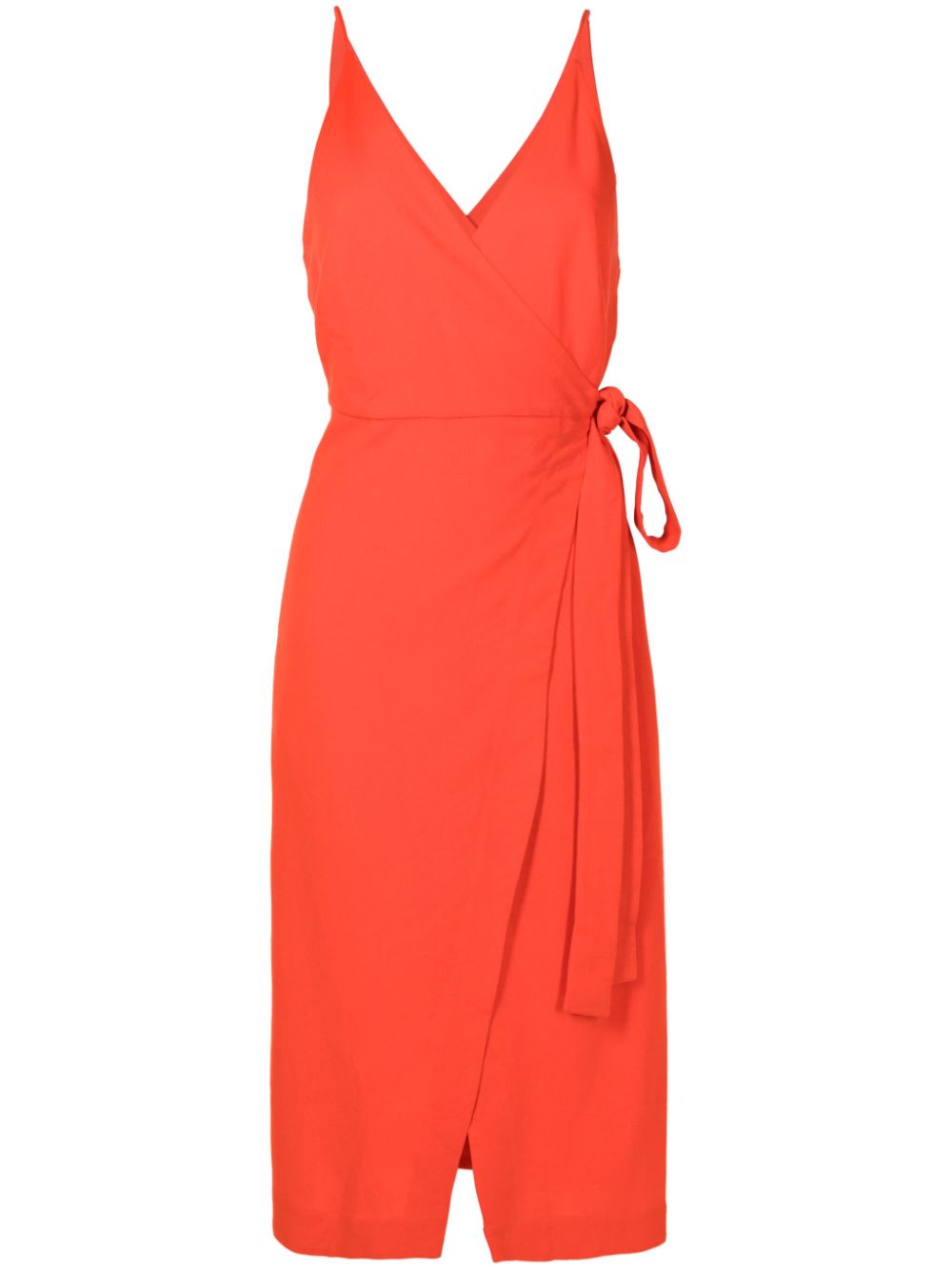 Lenny Niemeyer wraparound belted midi dress - Orange