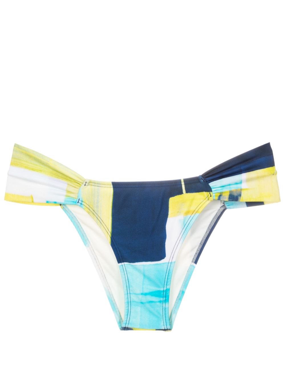 Lenny Niemeyer abstract-pattern print bikini bottoms - Blue