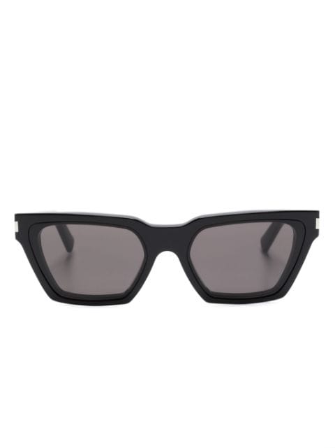Saint Laurent Eyewear logo-engraved cat-eye sunglasses