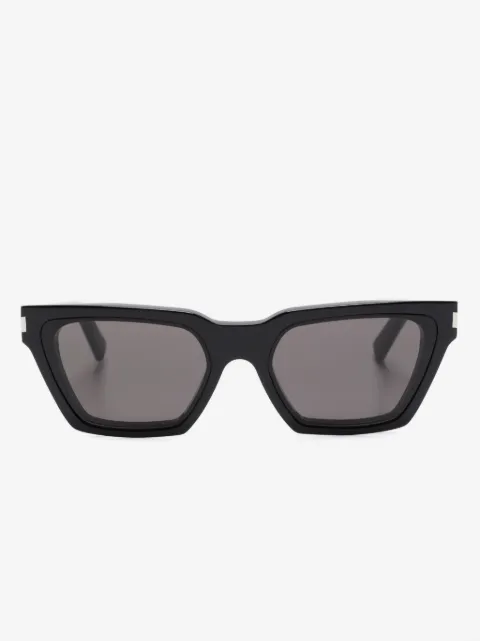 Saint Laurent Eyewear logo雕刻猫眼框太阳眼镜