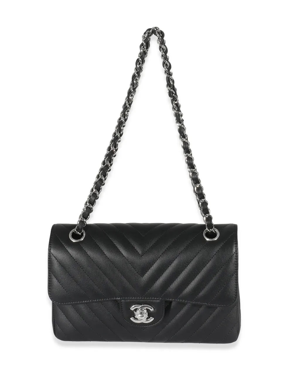 CHANEL Pre-Owned 2021-2023 Small Double Flap Chevron Shoulder Bag