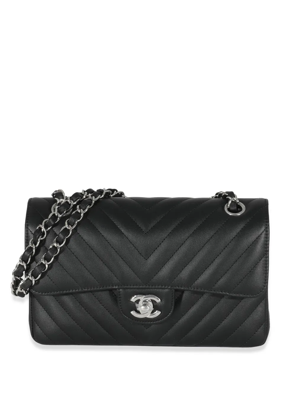 CHANEL Pre-Owned 2021-2023 Small Double Flap Chevron Shoulder Bag - Farfetch