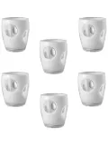 Mario Luca Giusti Fisheye water glass (set of six) - White