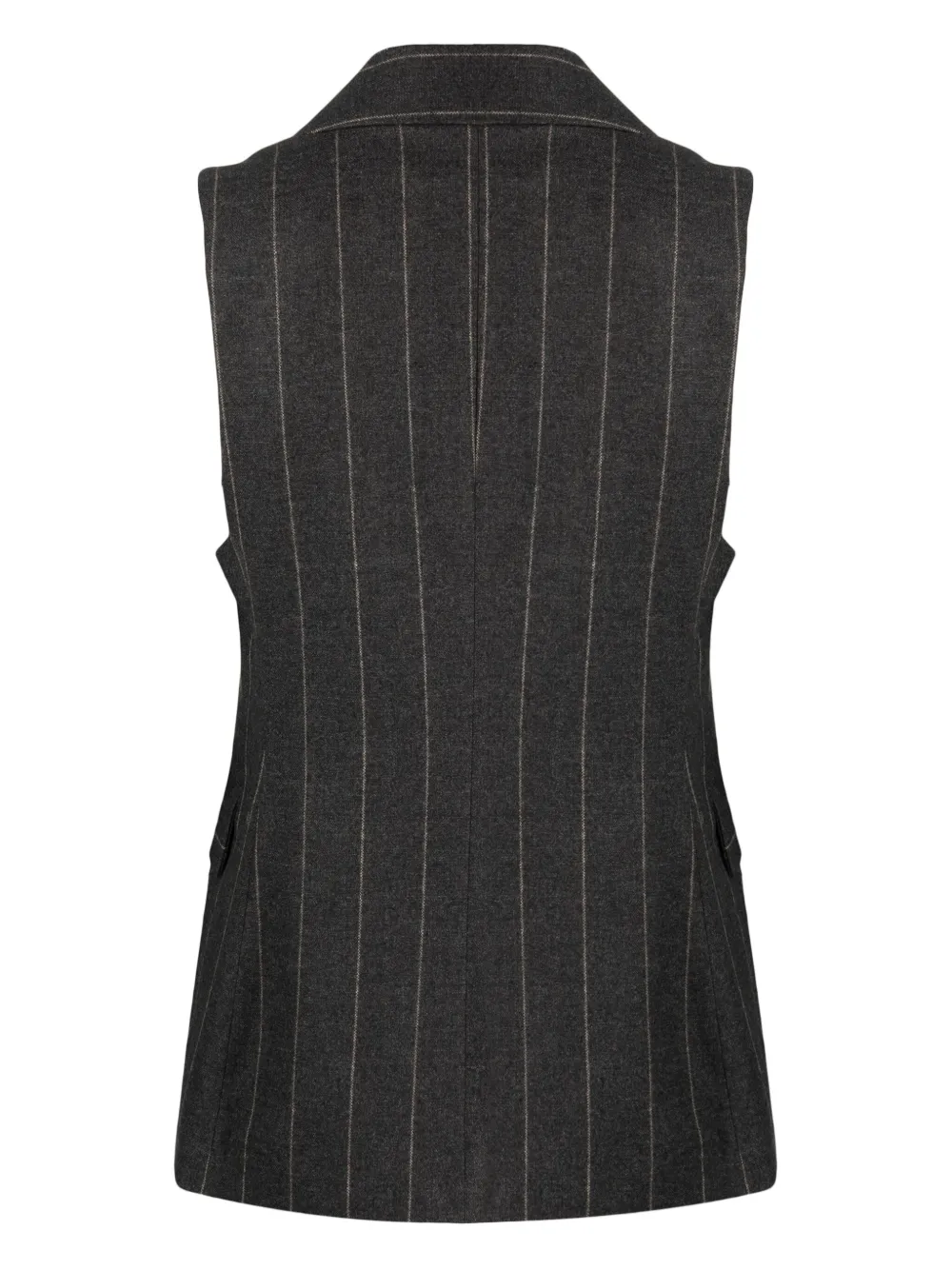 D.Exterior chalk stripe double-breasted waistcoat - Grijs