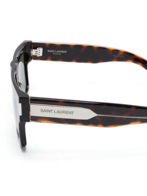 Saint Laurent Eyewear tortoiseshell-effect Wellington-frame sunglasses SL628 - 2