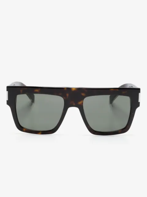 Saint Laurent Eyewear lunettes de soleil à effet écailles de tortue