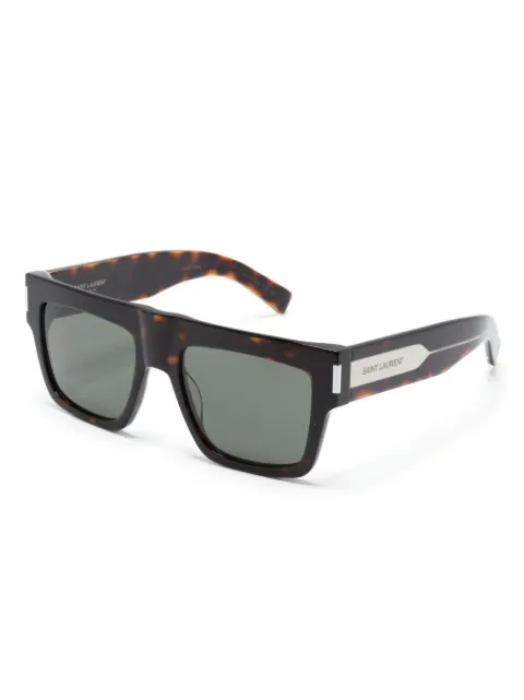 Saint Laurent Eyewear tortoiseshell-effect Wellington-frame sunglasses SL628 - 1