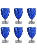 Mario Luca Giusti Star wine glass (set of six) - Blue
