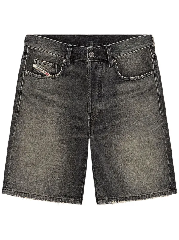 straight denim shorts