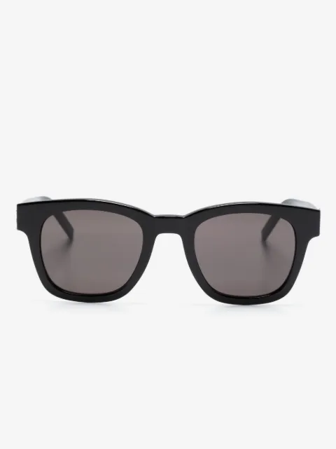Saint Laurent Eyewear fyrkantiga solglasögon med plakett
