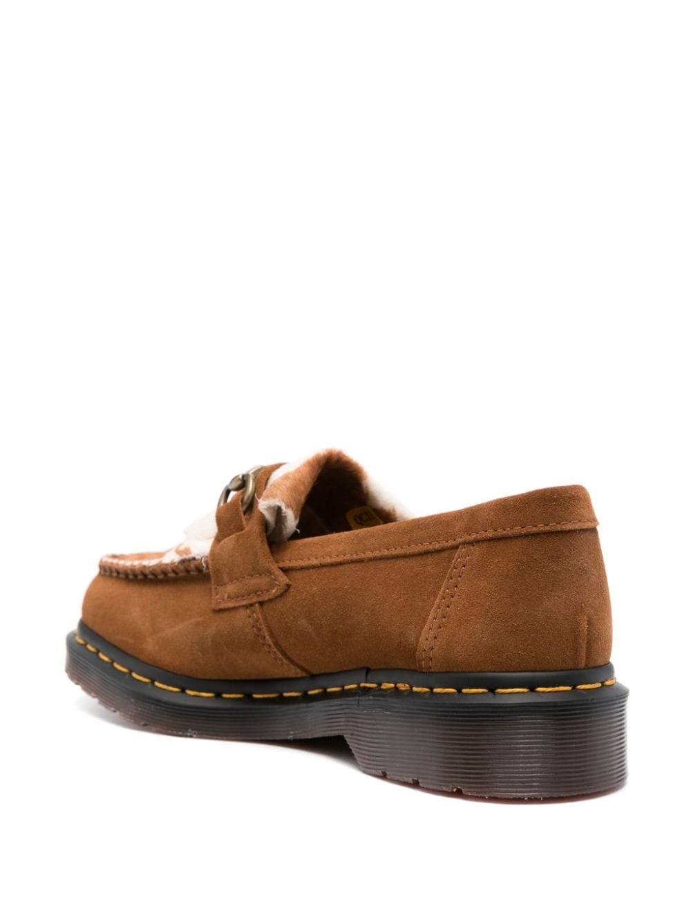 Shop Dr. Martens' Adrian Snaffle Suede Loafers In Brown