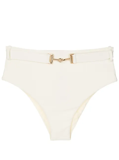 Lenny Niemeyer bikini bottom con tiro alto y detalle de hebilla 