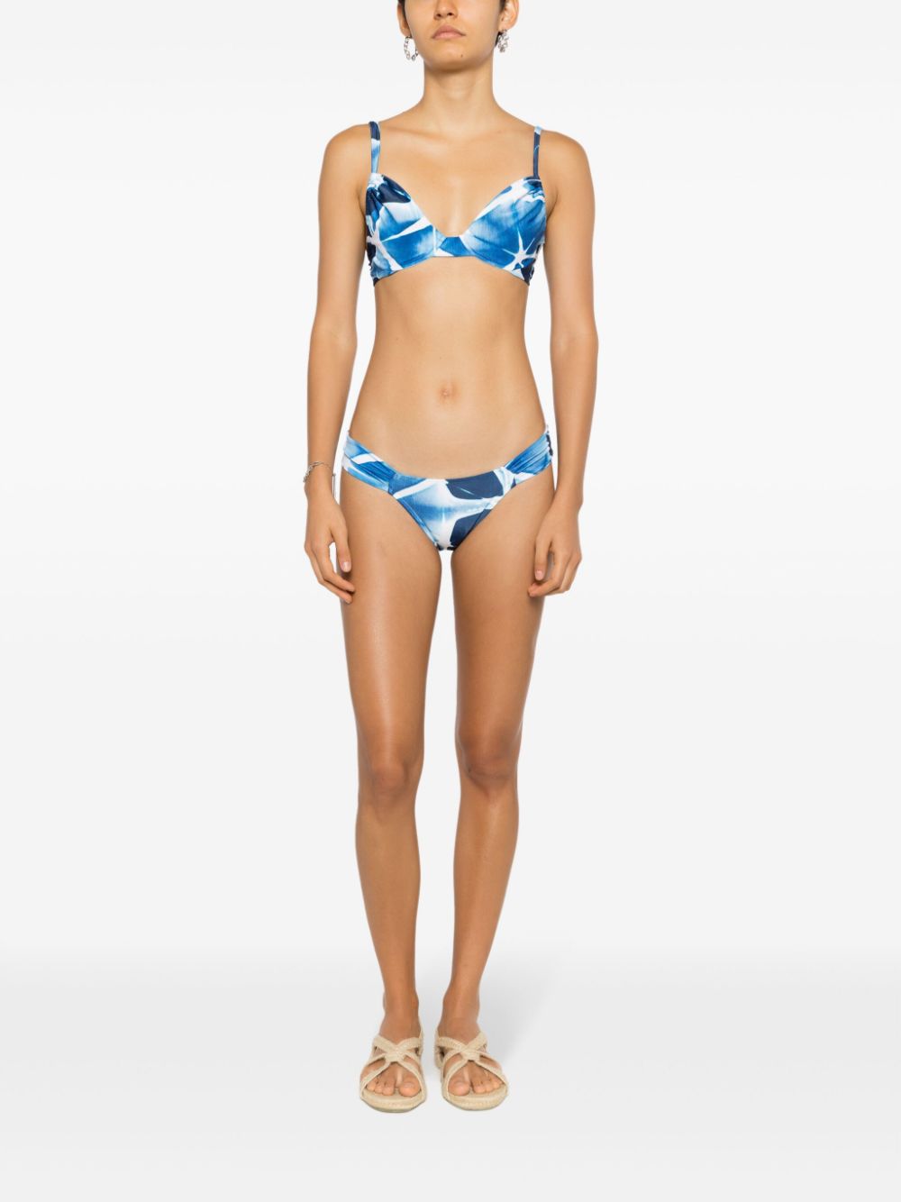 Lenny Niemeyer Bikinitop met abstract patroon - Blauw