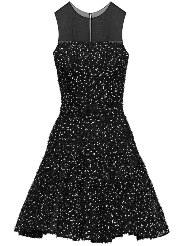 Oscar de la clearance renta polka dot dress